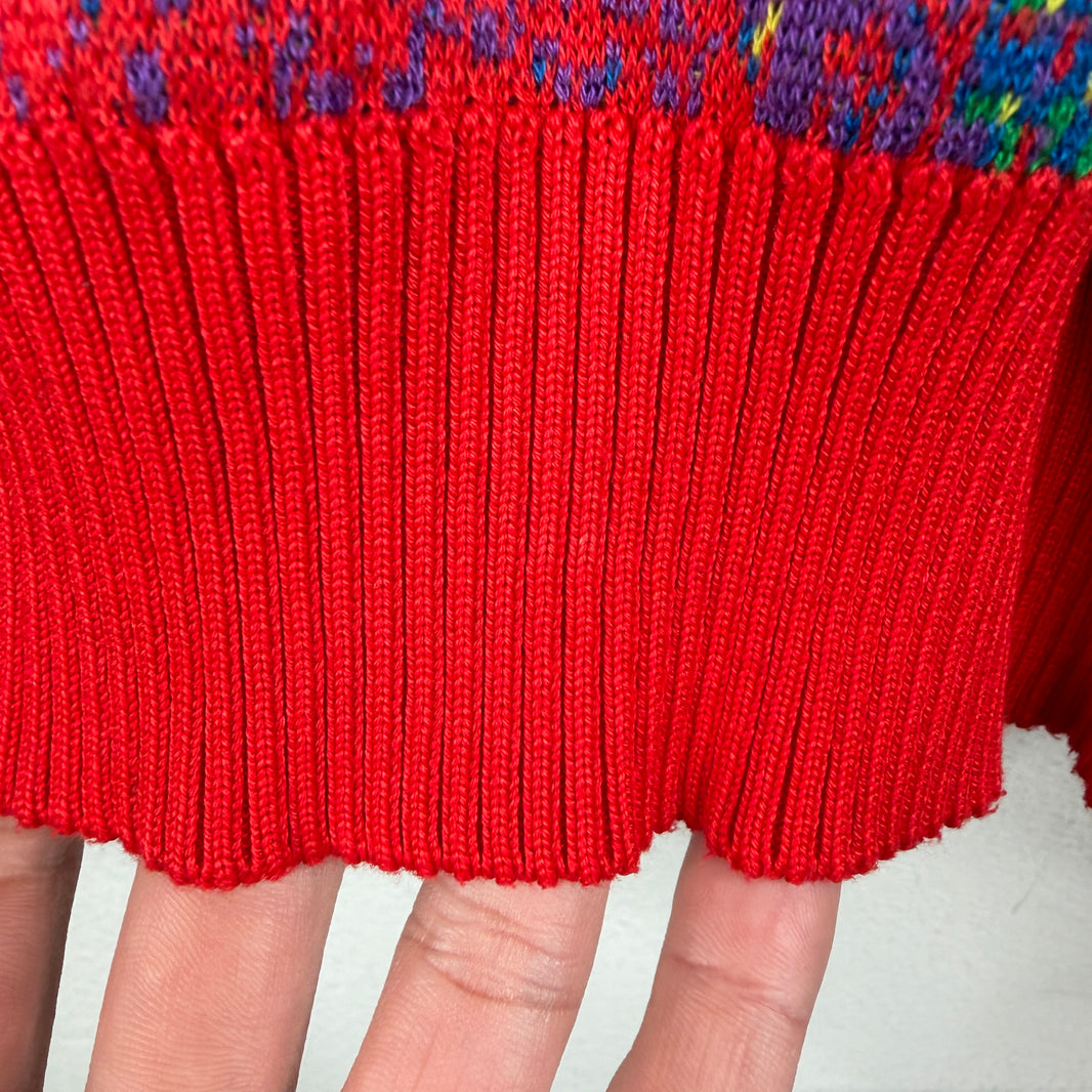 Louis Vuitton Multicolor Jacquard Knit Sweater