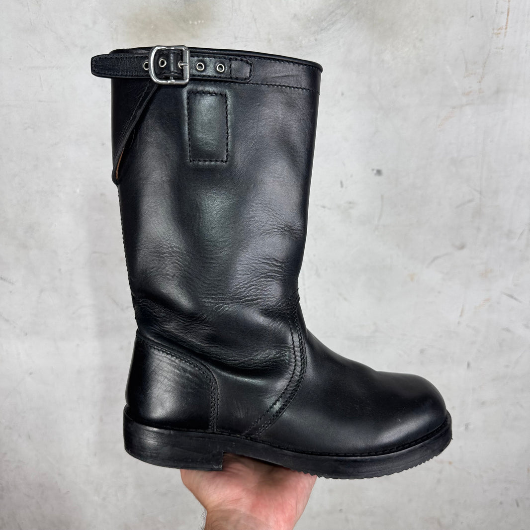 Dries Van Noten Leather Pull Booties