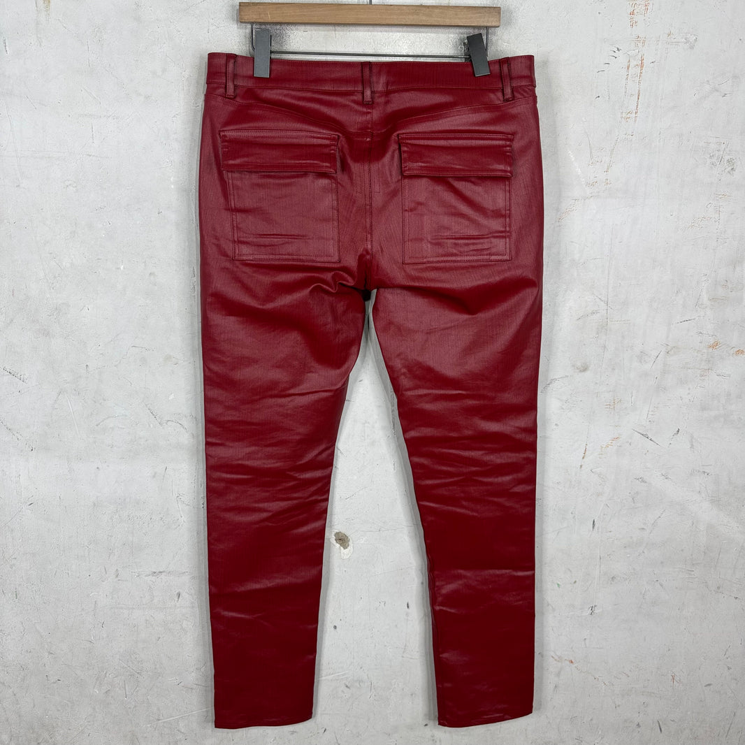 Rick Owens Lido Waxed Tapered Jeans