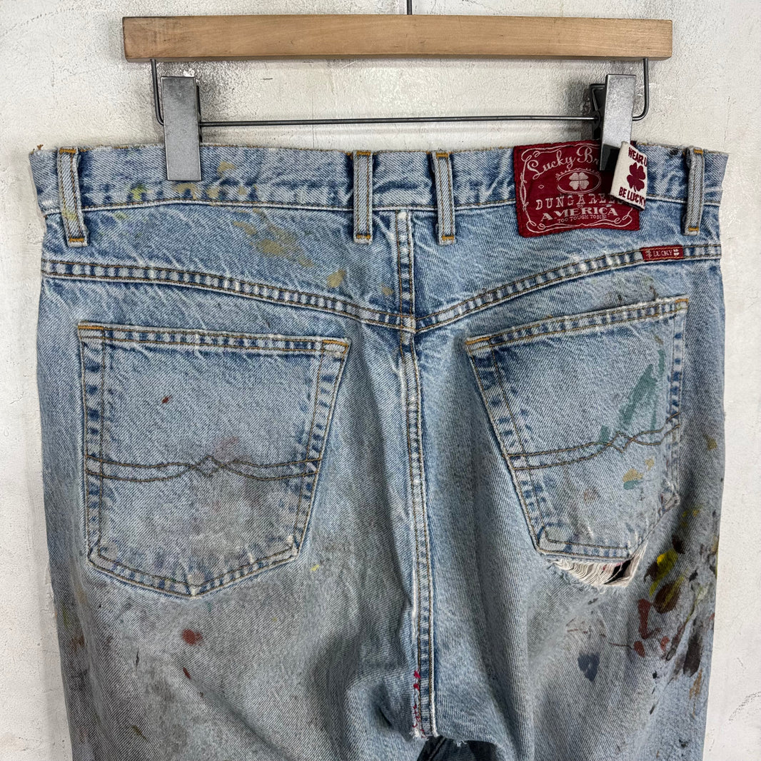 Vintage Lucky Brand Painter Distressed Jeans