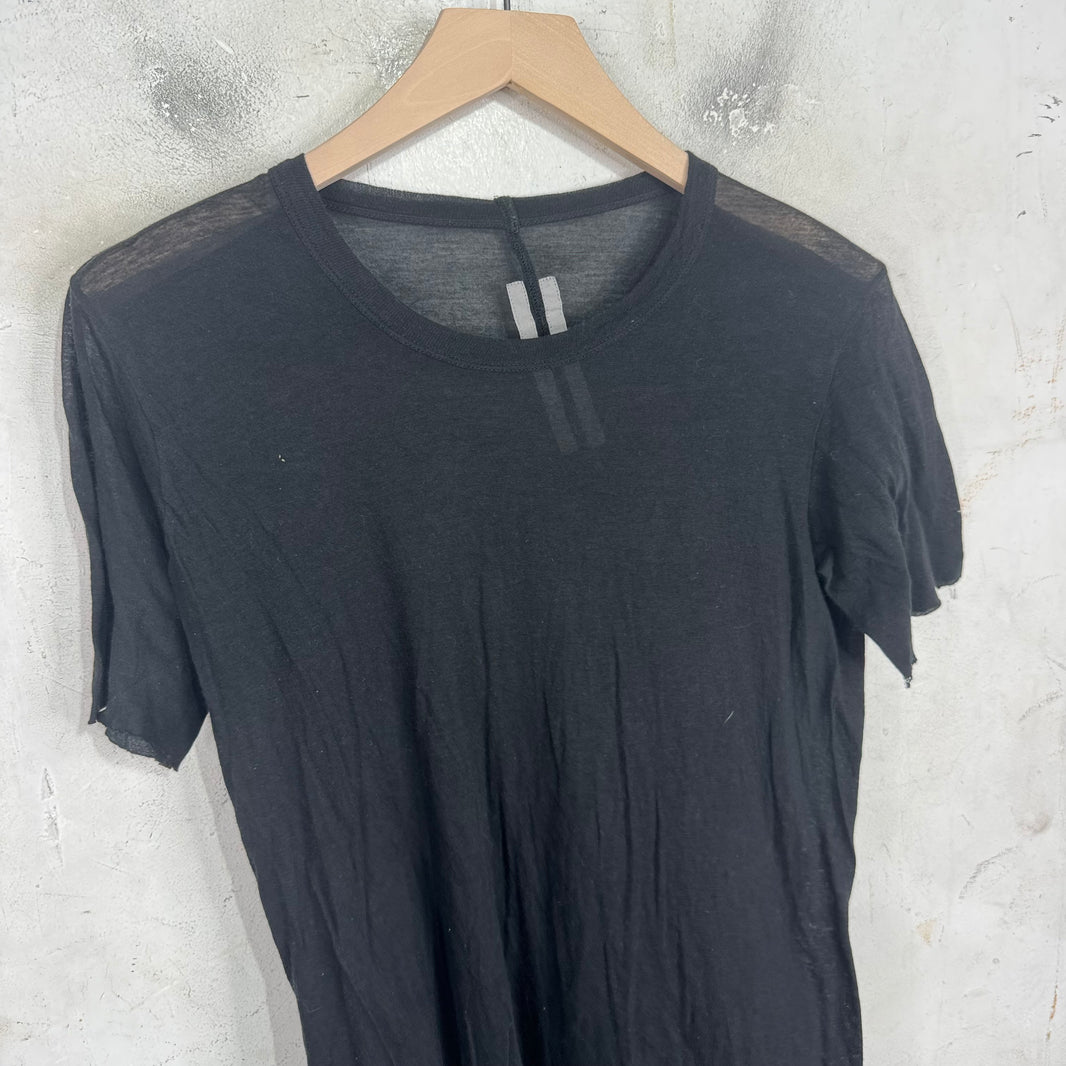 Rick Owens Tecuatl Sheer Asymetrical Shirt