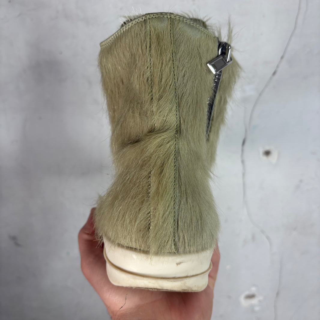 Rick Owens Green Fur Ramones