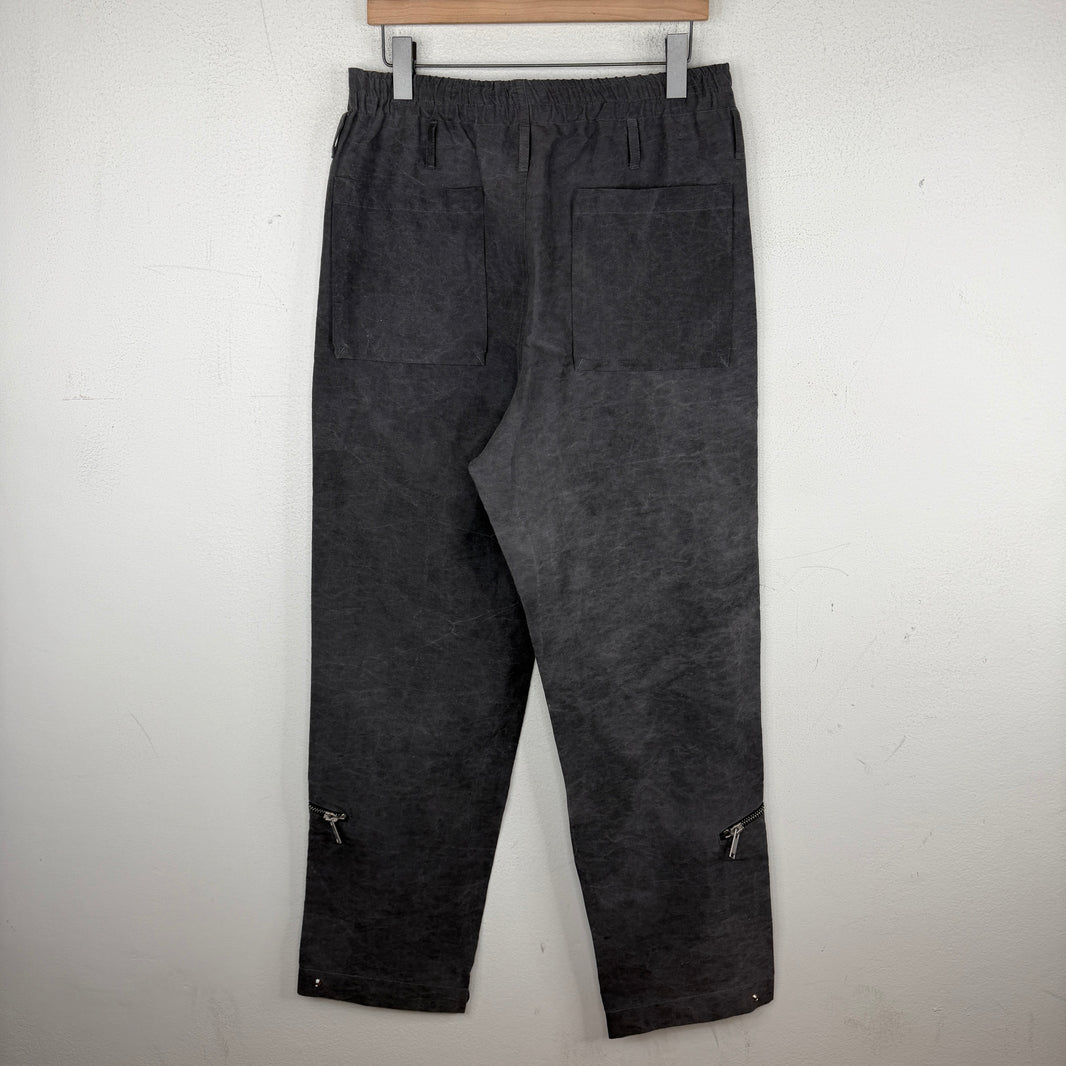 424 Gray Zipper Cargo Pants