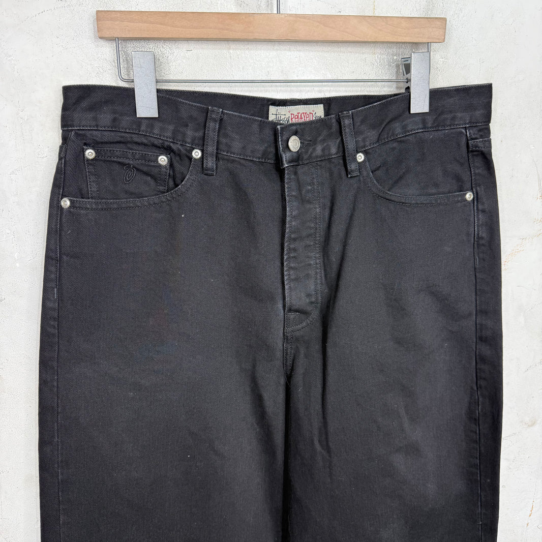 Stussy Relaxed Jeans Black