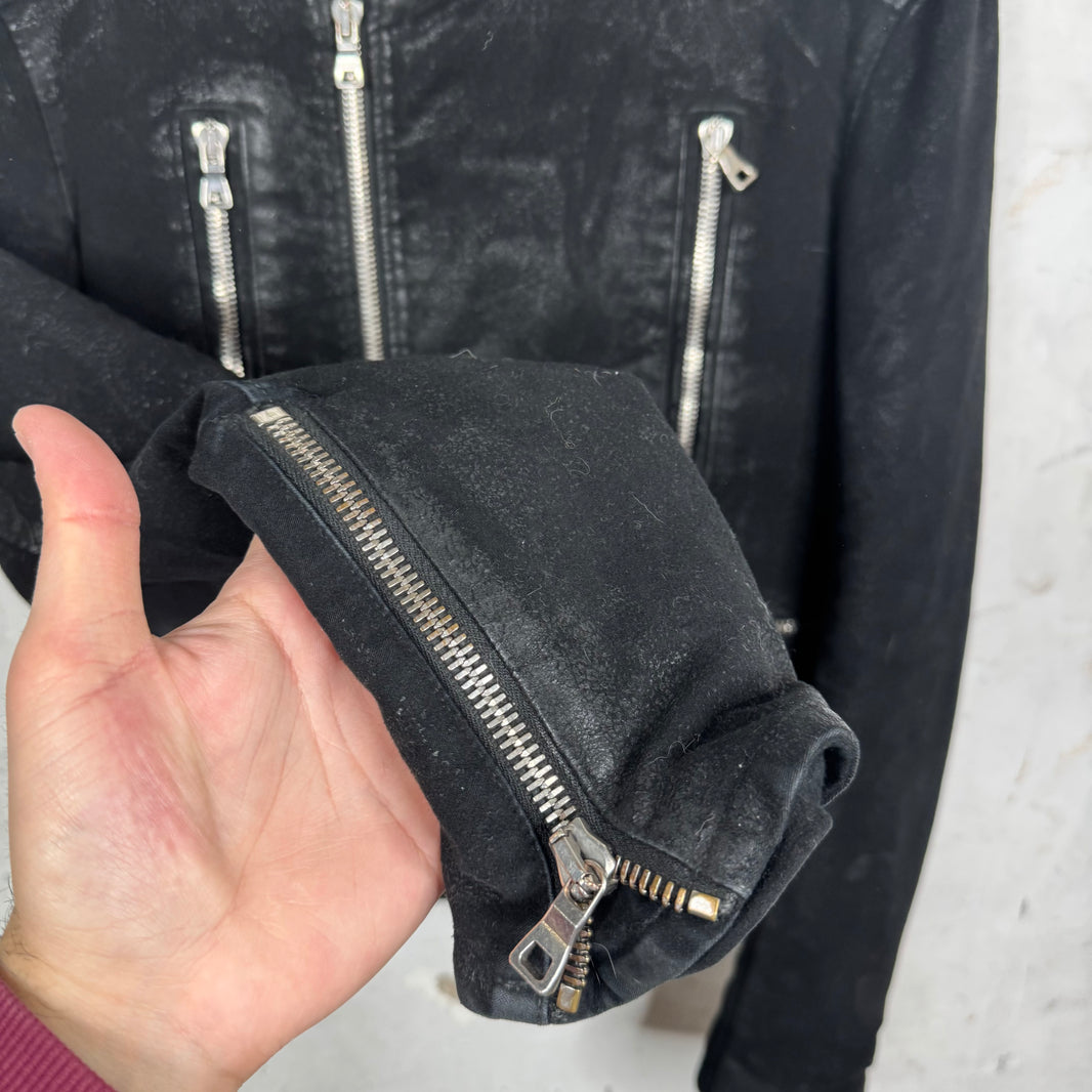 Balmain Brushed Twill Biker Jacket