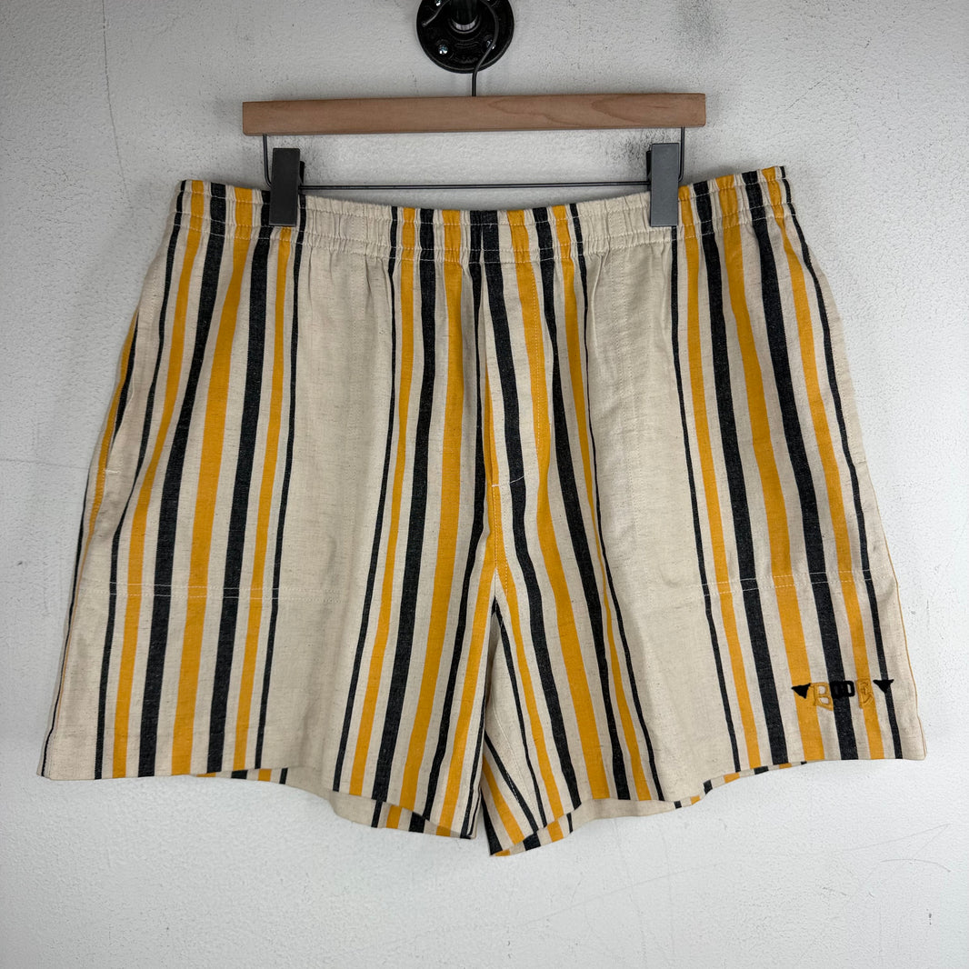 Bode Yellow Striped Shorts