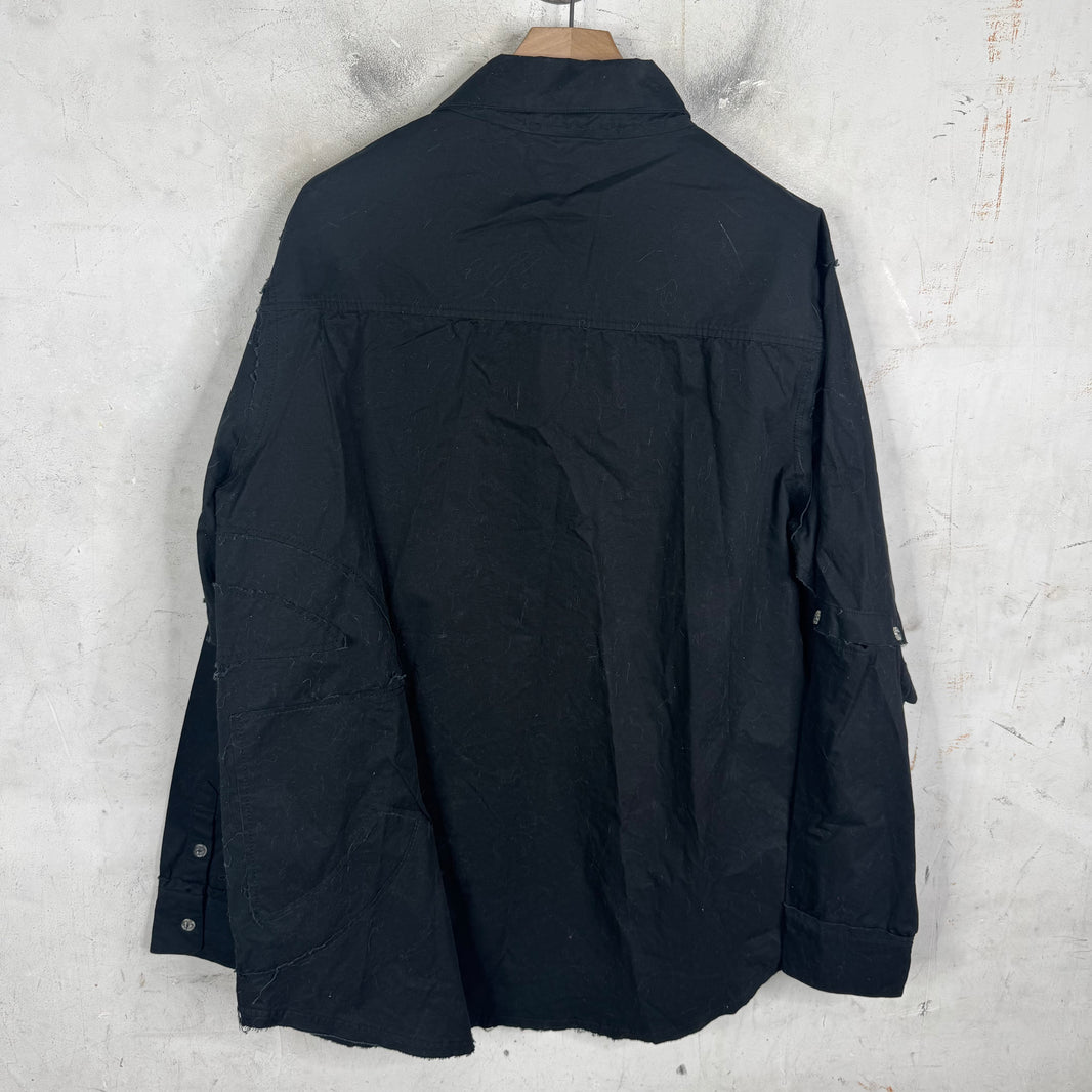 Telfar Detachable Sleeve Button Up Shirt
