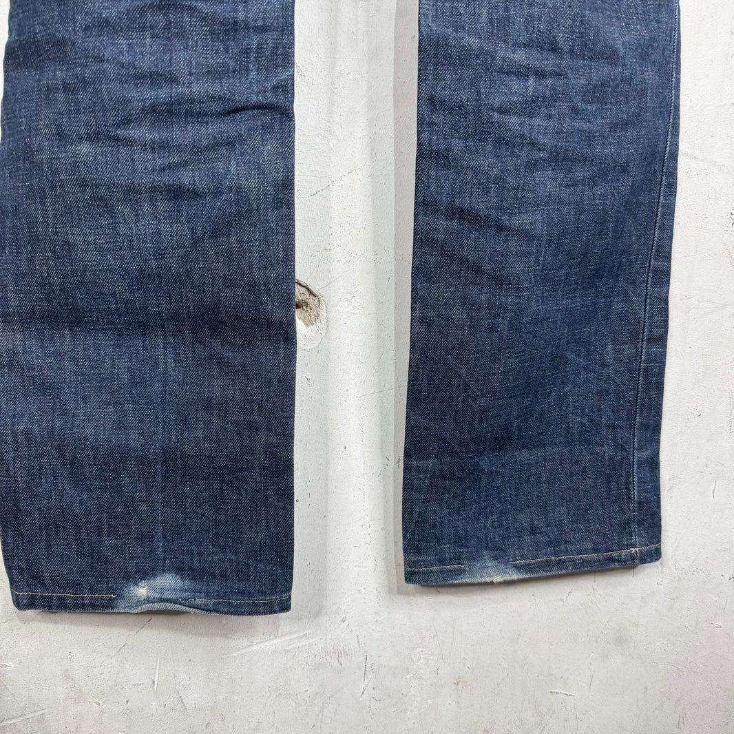 Helmut Lang Raw Hemmed Slim Straight Jeans