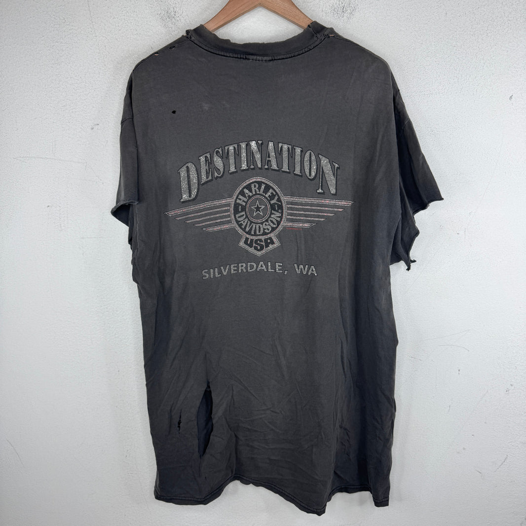 Vintage Smoked Harley Pocket T-Shirt
