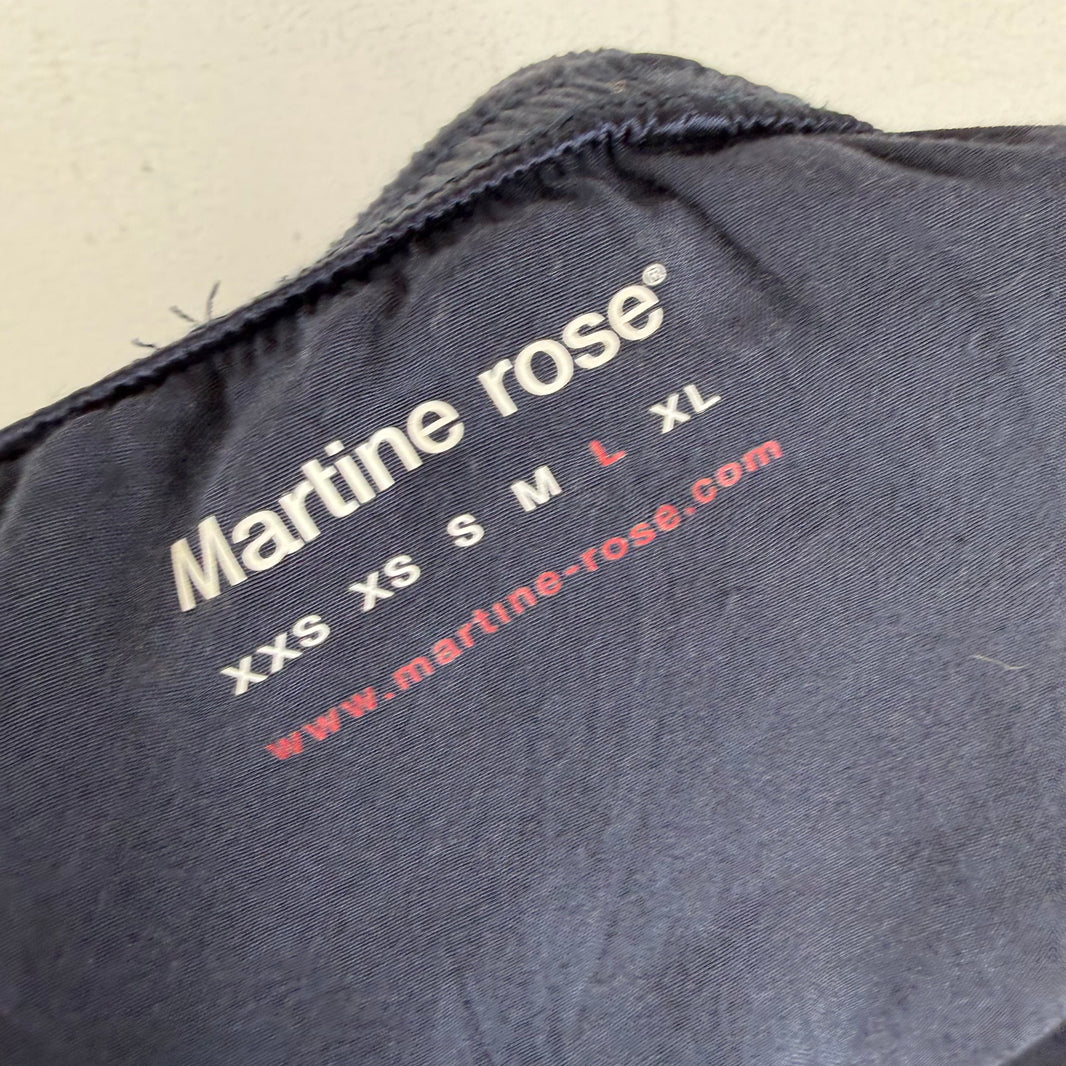 Martine Rose Navy Long Basketball Shorts