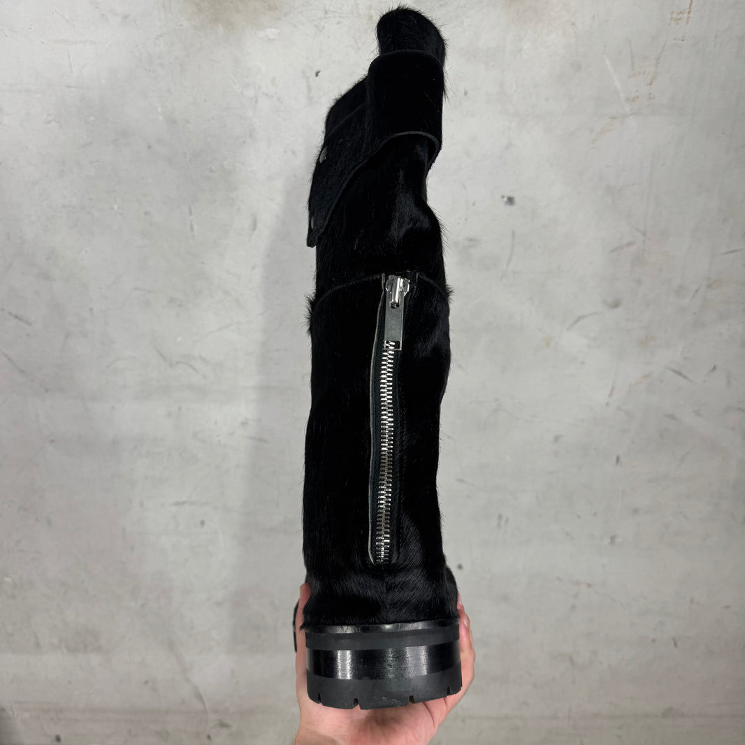 424 Black Ponyhair Dragonrider Boots