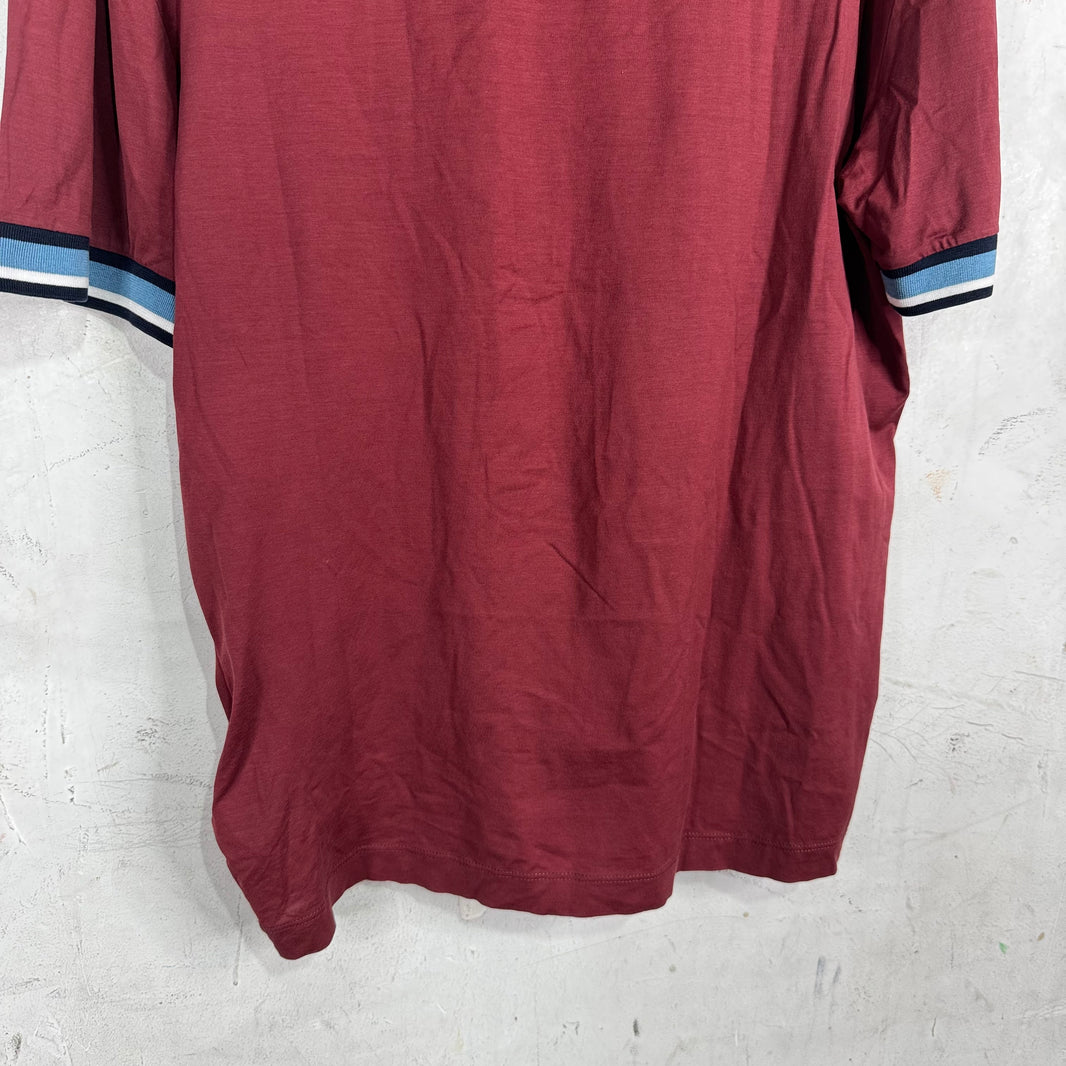 Prada Ribbed Maroon T-Shirt