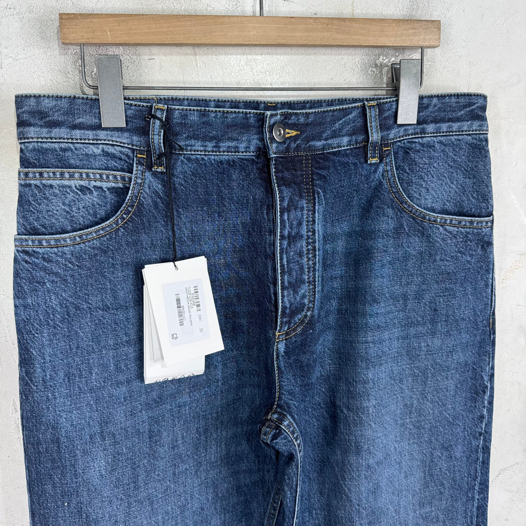 Bottega Veneta Straight Legged Medium Wash Jeans