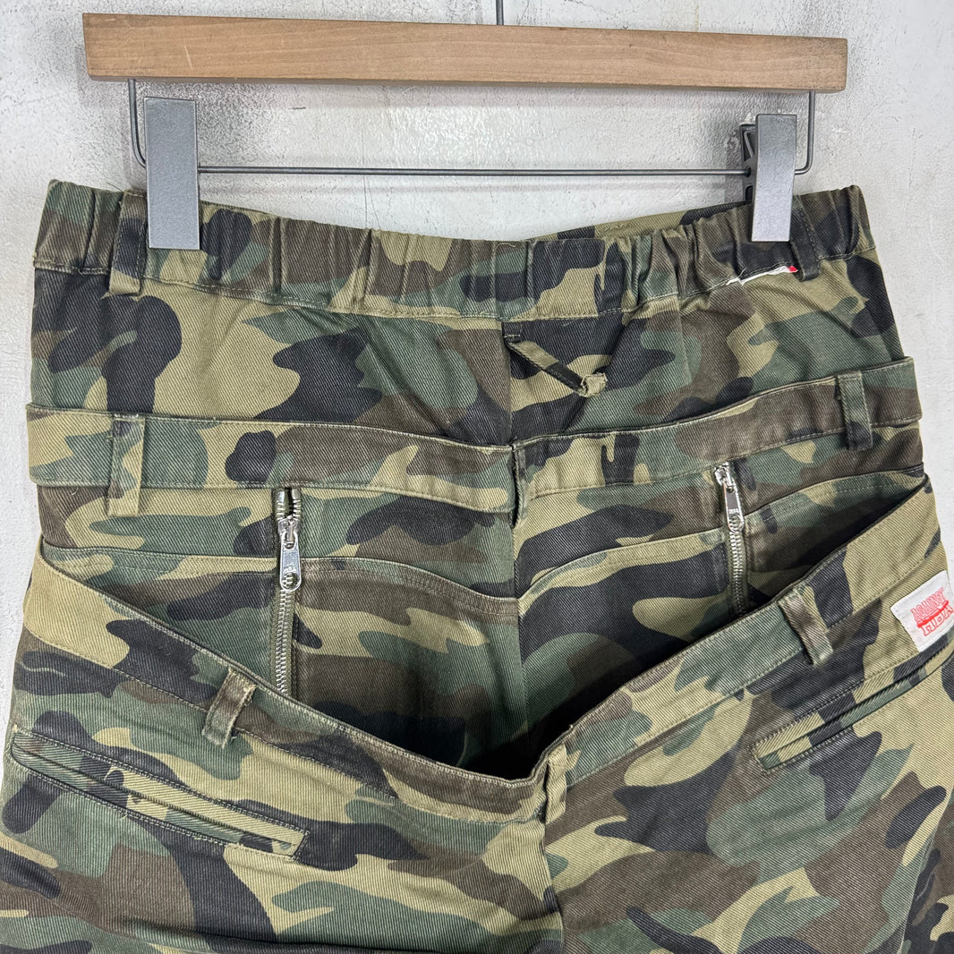 Hood By Air Layered Camo Zip Shorts