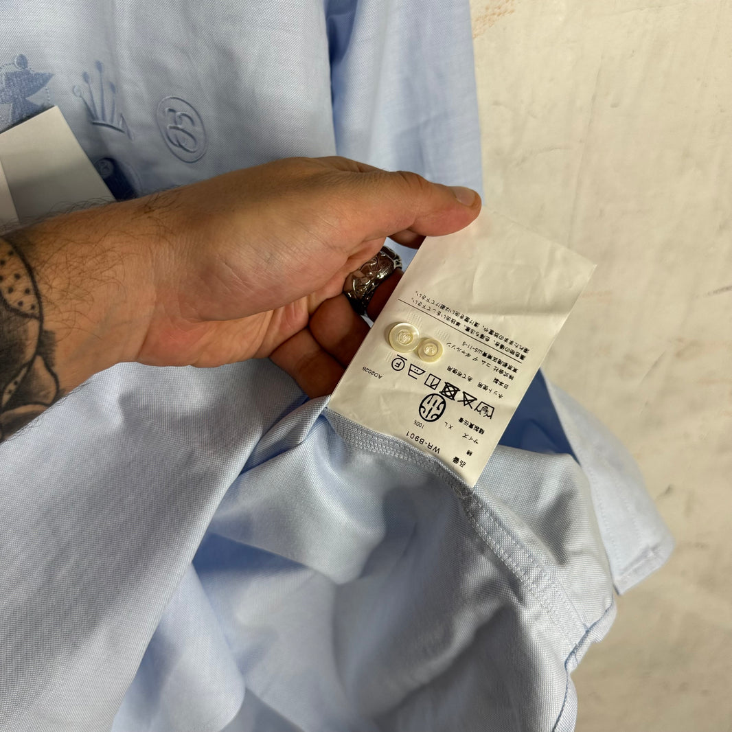 Stussy x Junya Blue Logos Buttoned Shirt