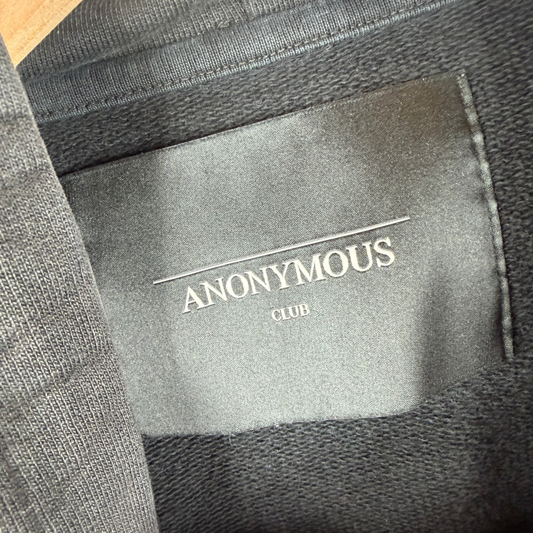 Anonymous Club Tonal Black Logo Hoodie