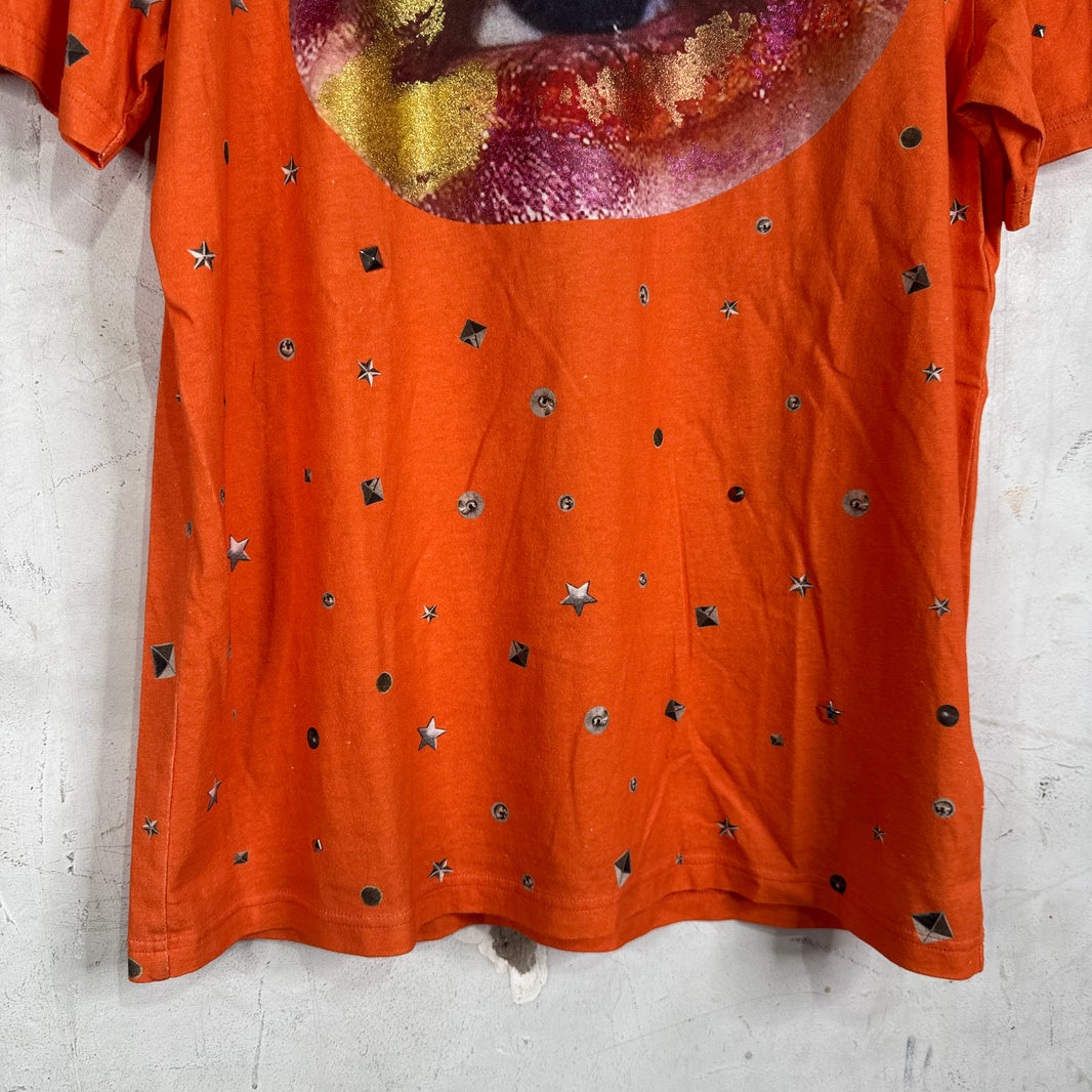 Acne Studios Orange Eye Riveted T-Shirt