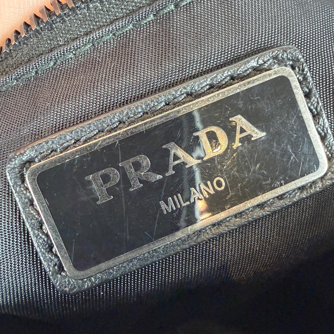 Prada Painted Leather Side Bag