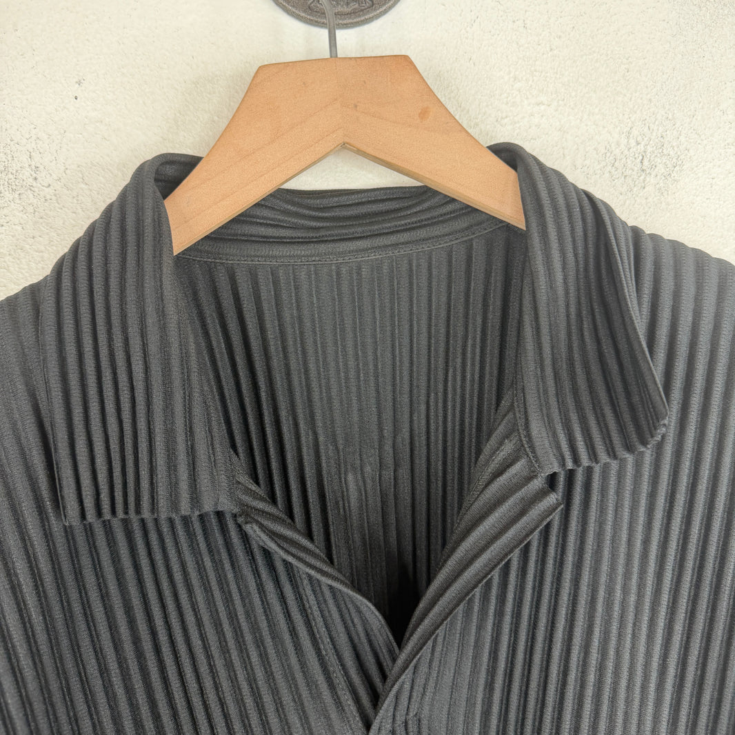 Issey Miyake Plisse Pleat Collar Shirt