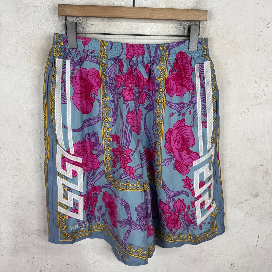 Versace Silk Floral Shorts