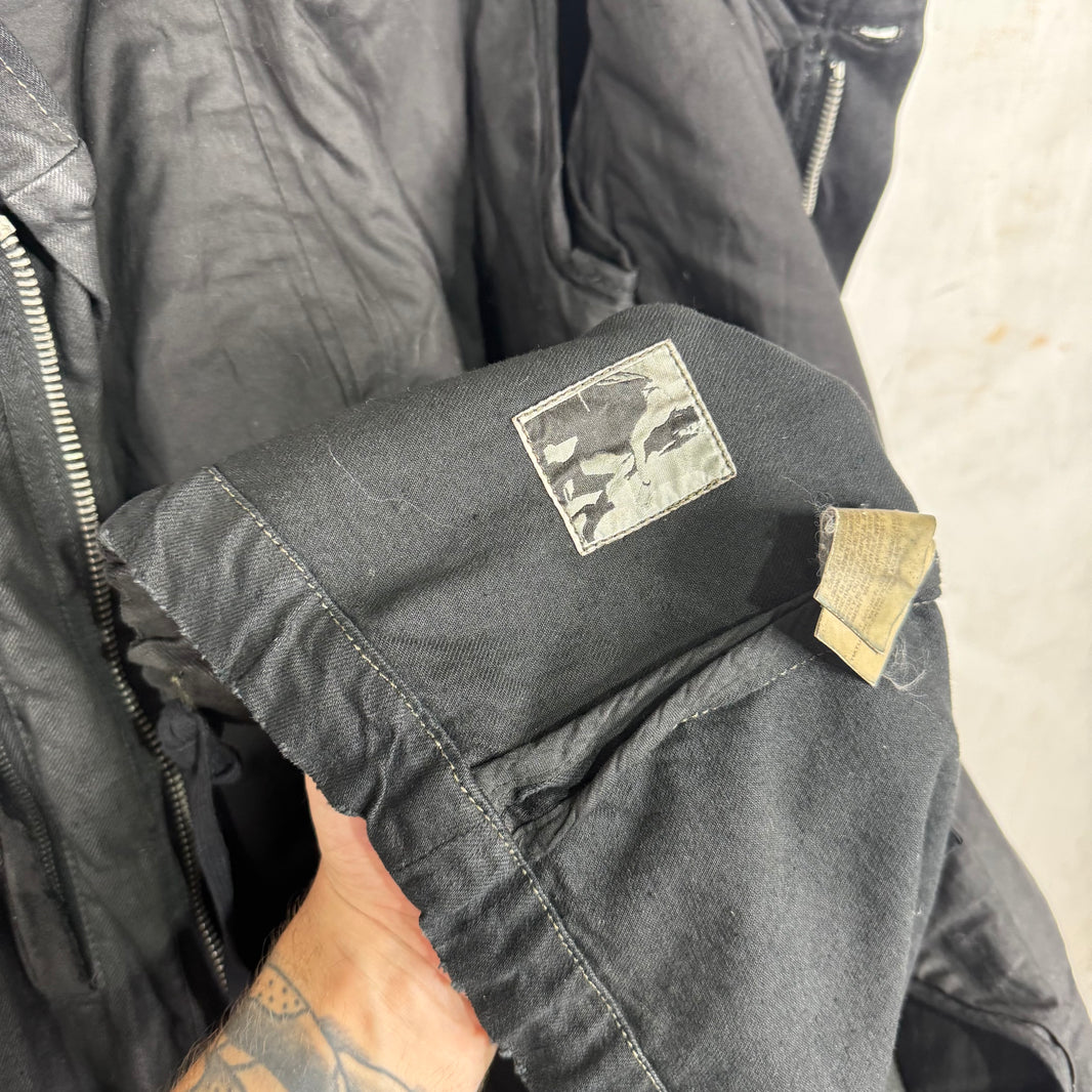 DRKSHDW Waxed Denim Fishtail Parka