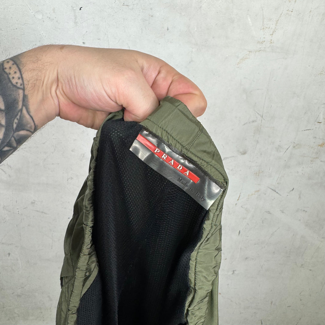 Prada Green Windbreaker Pants