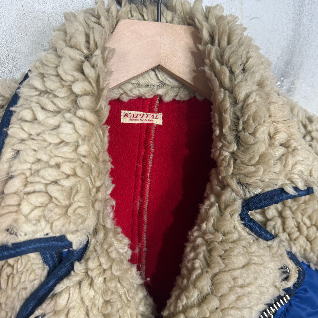 Kapital Boa Fleece Biker Jacket