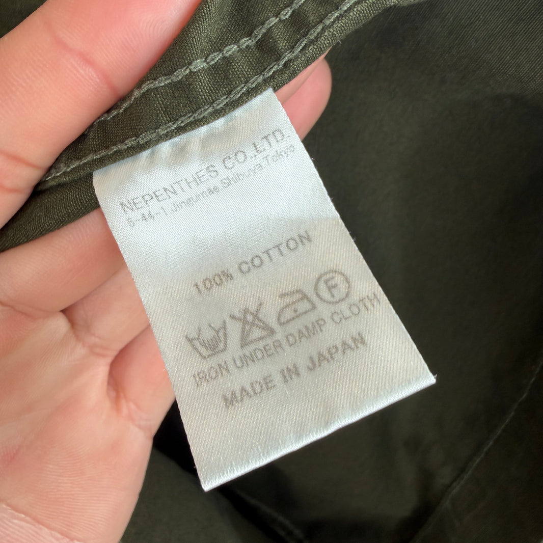 Needles Olive Button Up Chore Jacket