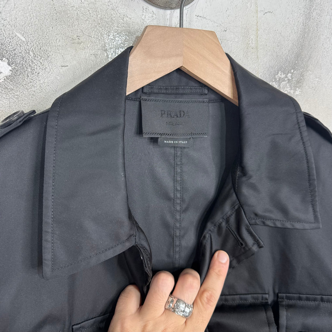 Prada Renylon Cargo Plaqued Jacket