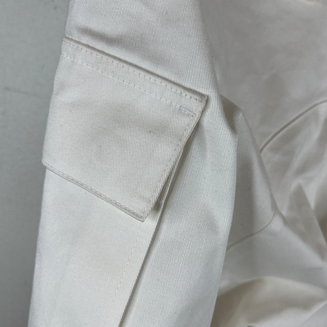 Balenciaga White Kick Knee Cargo Trousers