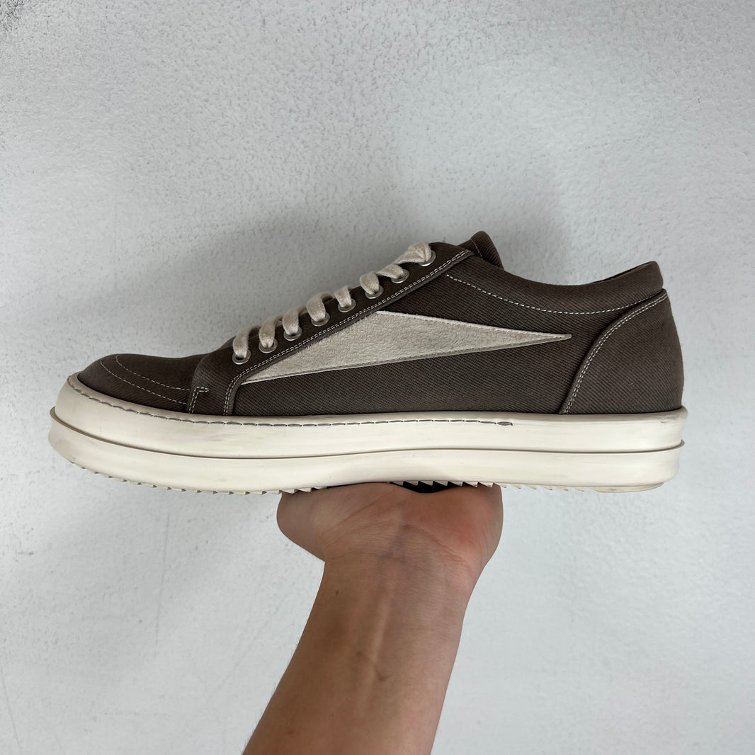 DRKSHDW Gray Canvas Twill Vans Sneakers