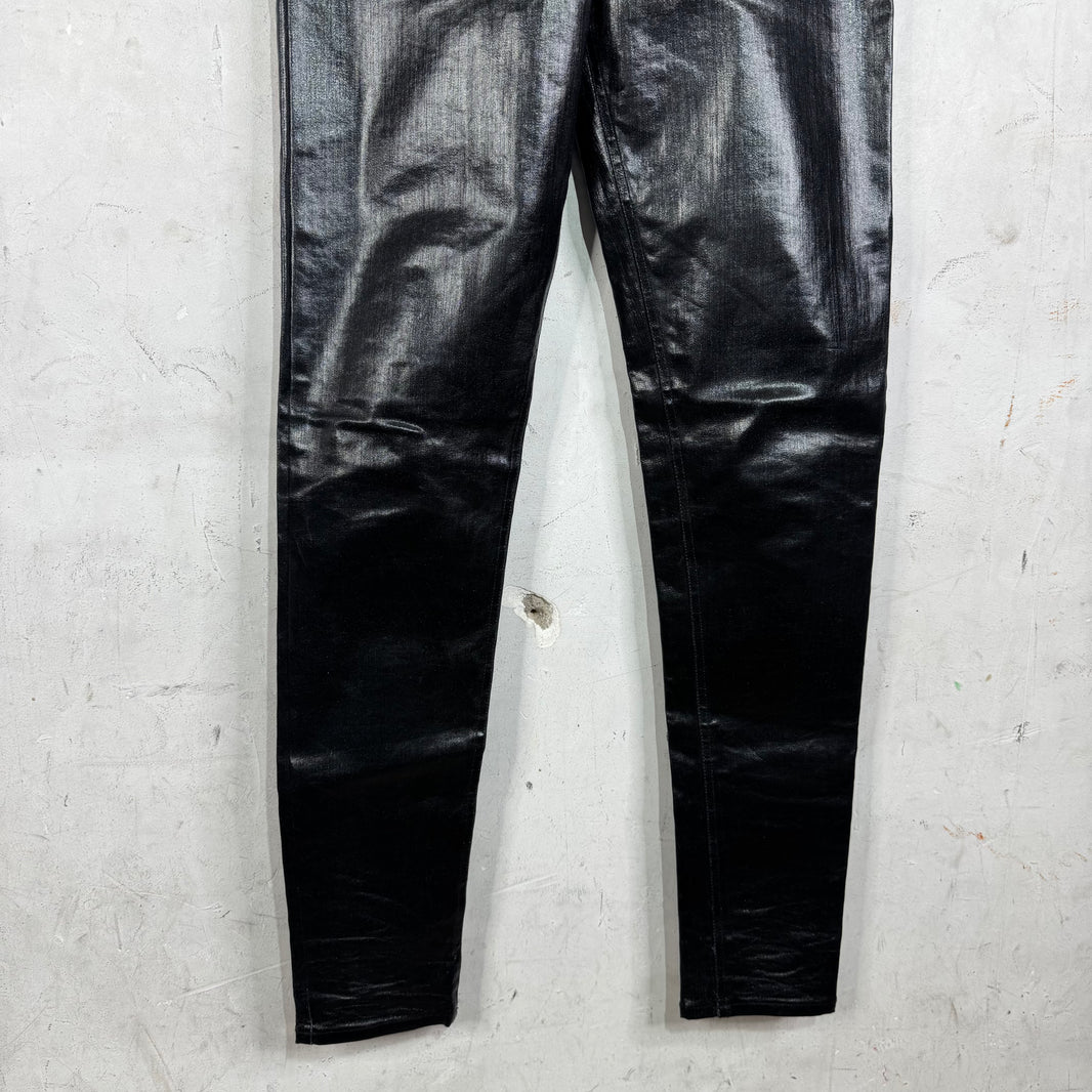 DRKSHDW Waxed Slim Pants