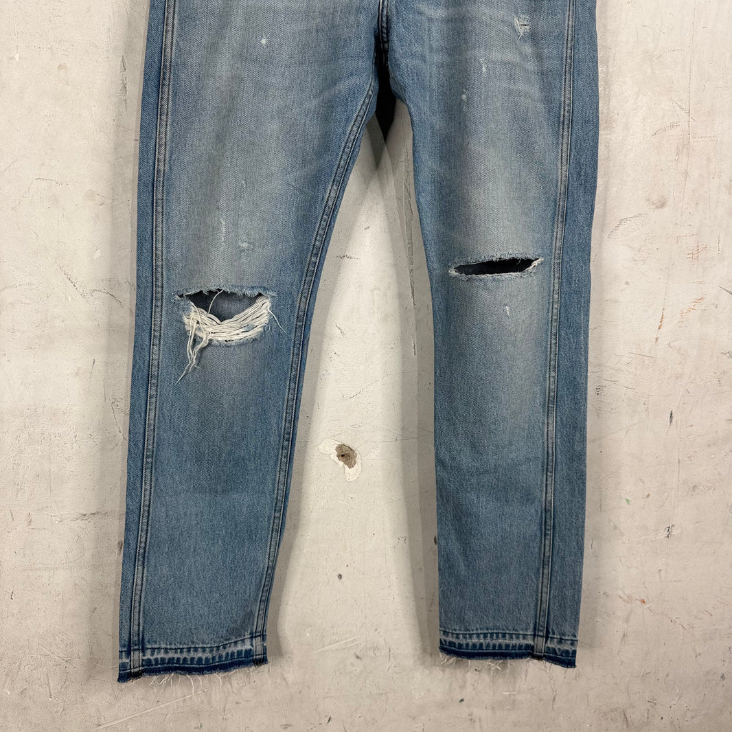 Gucci Release Hem Distressed Jeans