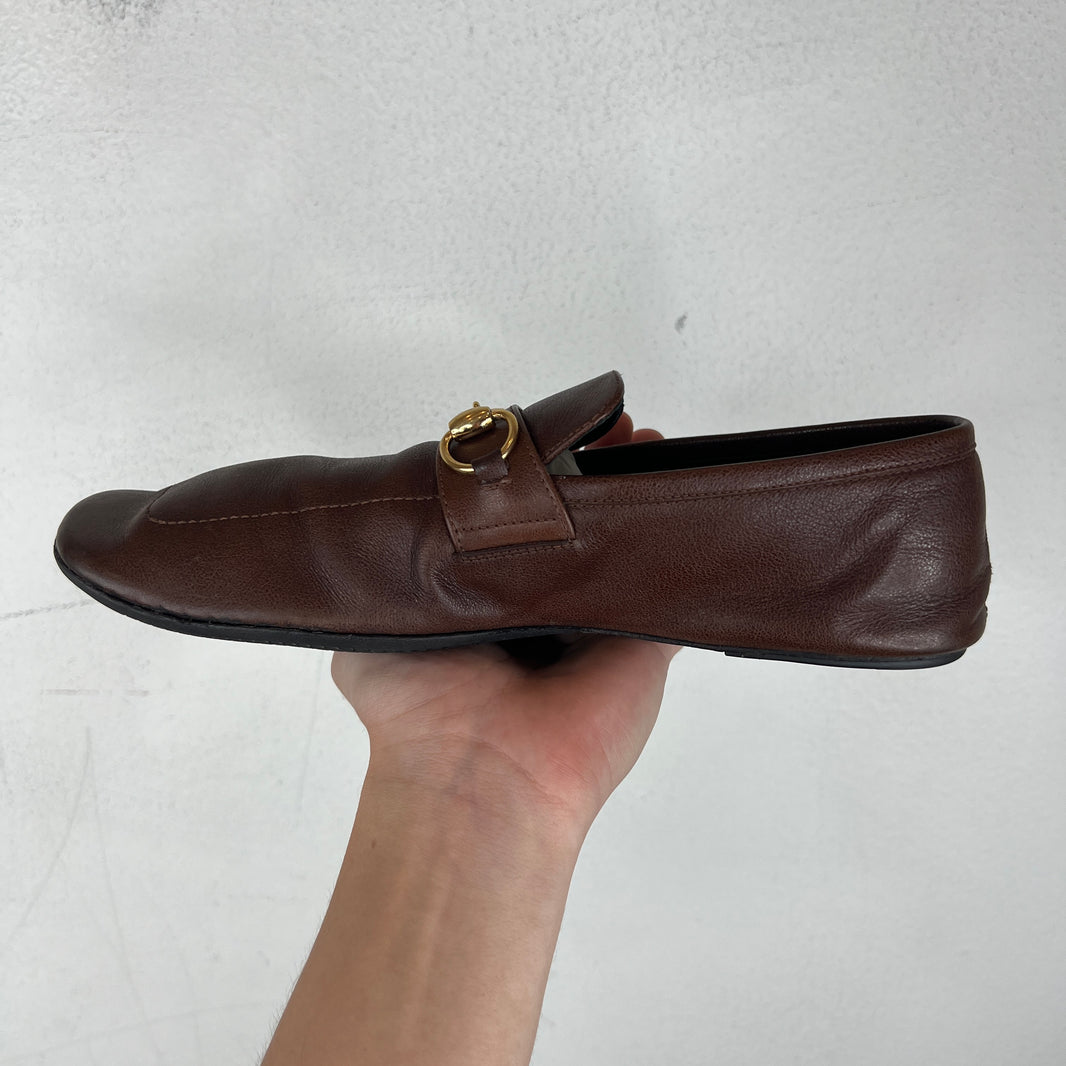Gucci Chestnut Horsebit Loafers