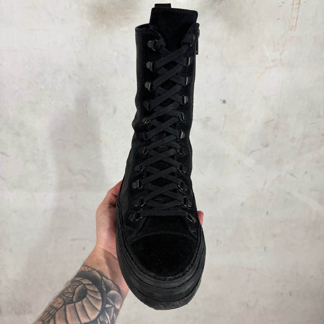 Ann Demeulemeester High Top Lace Up Sneakers
