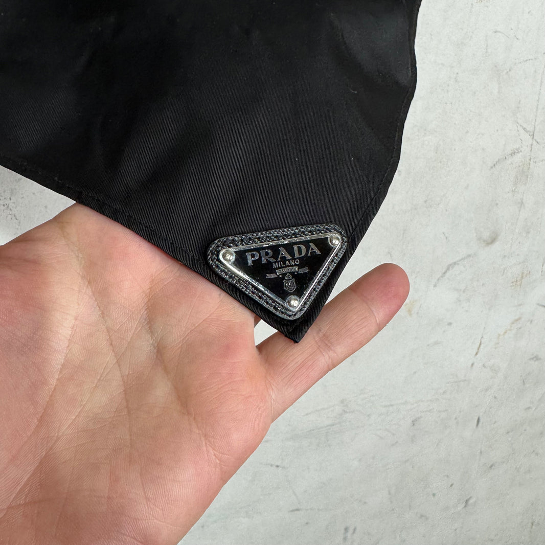 Prada Nylon Plaqued Bandana