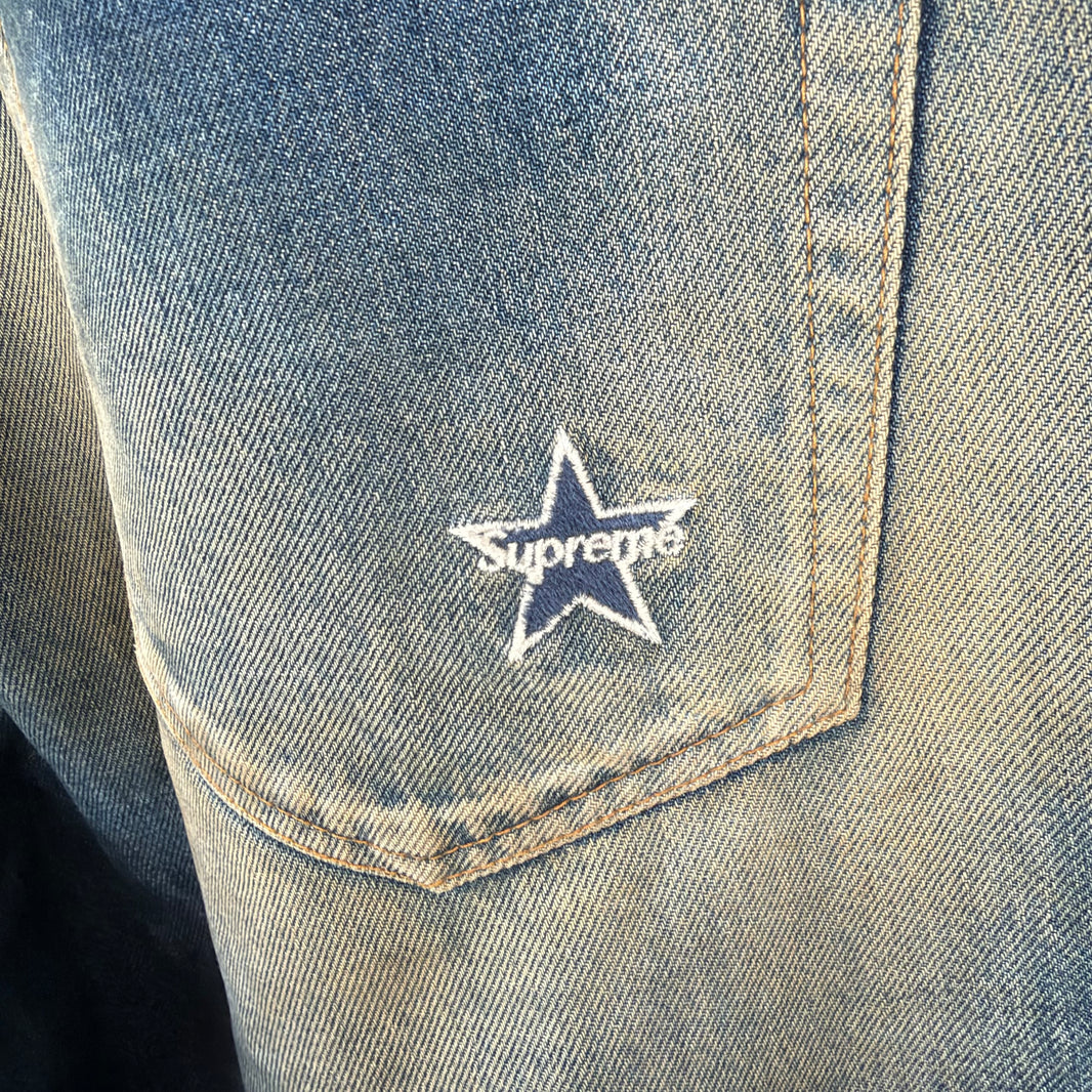 Supreme Mud Wash Selvedge Jeans