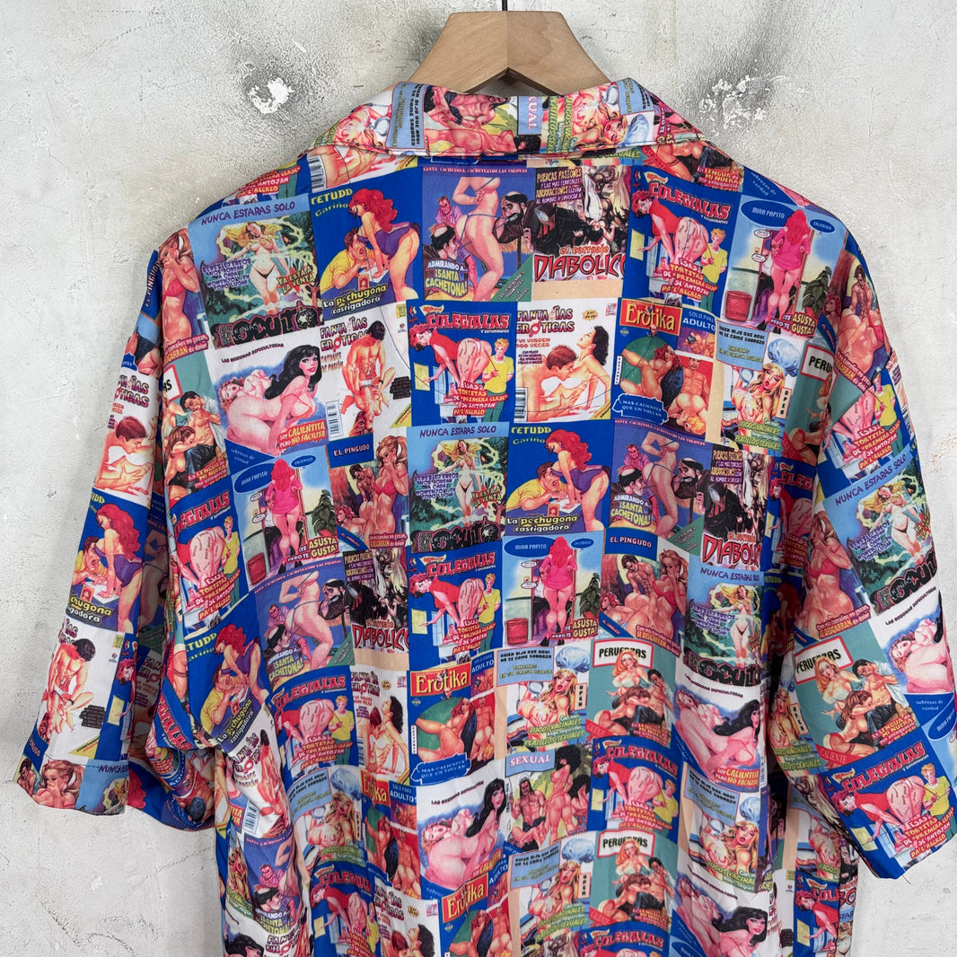 Vintage Adult Magazine Button Up