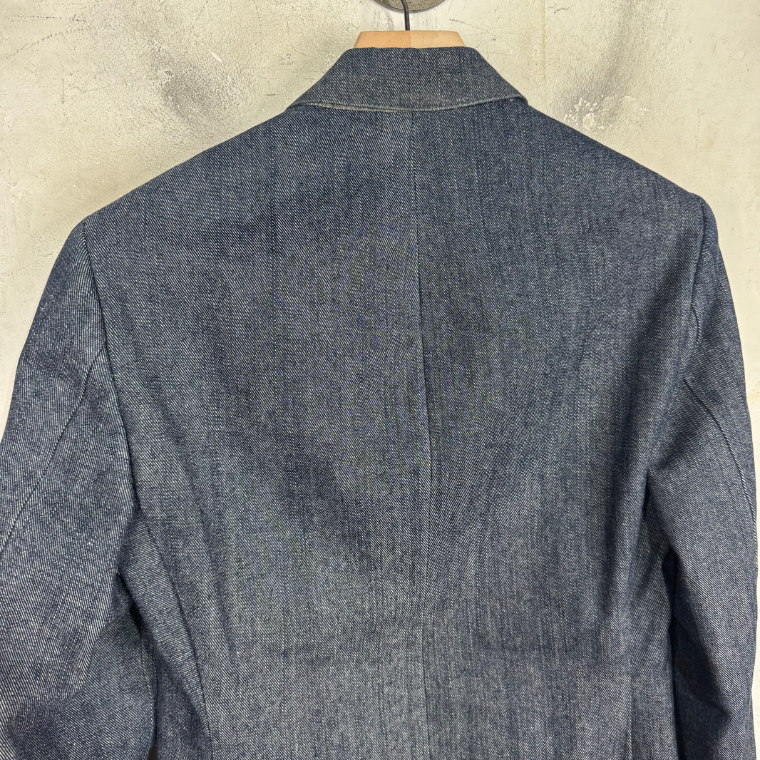 Thom Browne Blue Denim Blazer