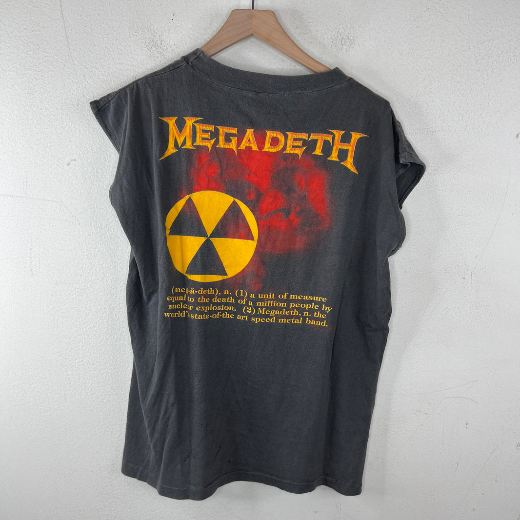 Vintage Megadeth Countdown To Extinction Cut Off T-Shirt