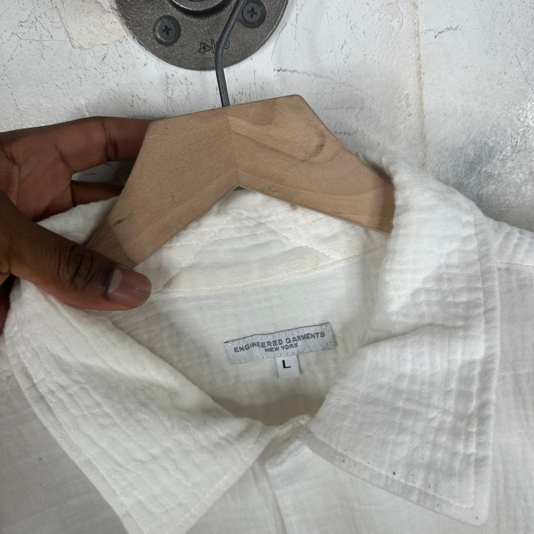 Engineered Garments Pocketed White Shirt