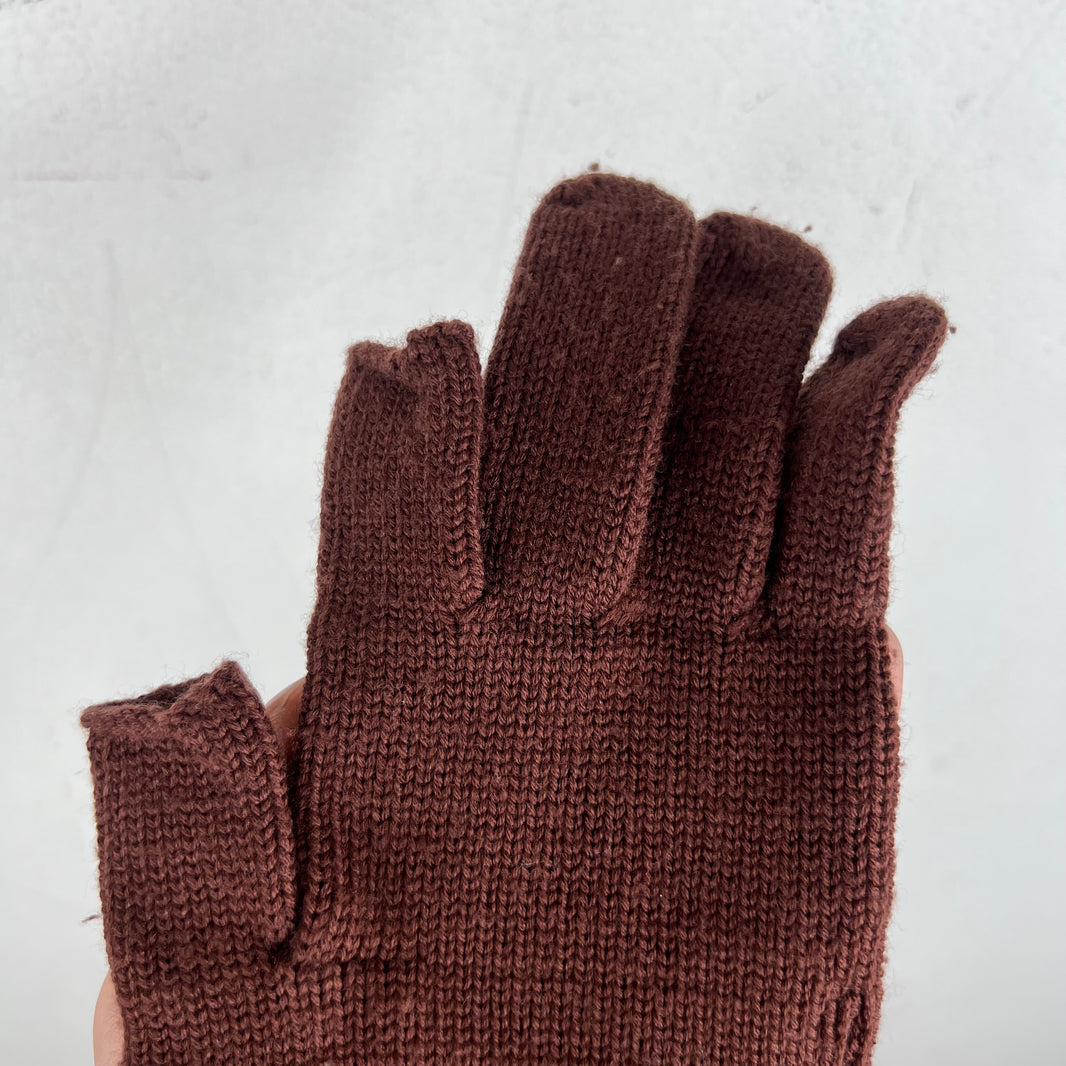 Rick Owens Touchscreen Wool Knit Gloves