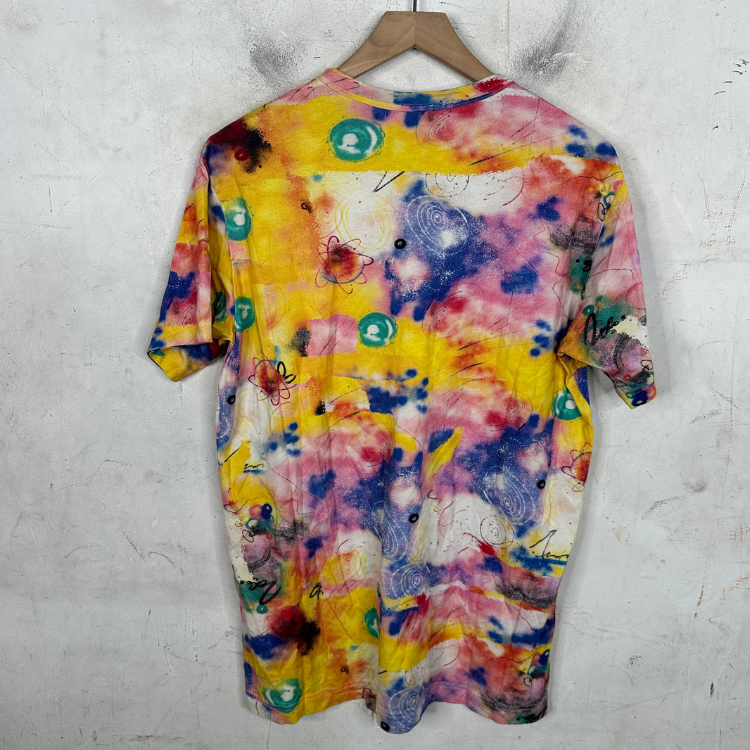 CDG Shirt Futura AOP Yellow T-Shirt