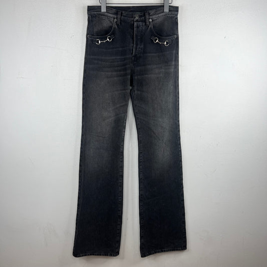 Gucci Sample Black Horsebit Jeans