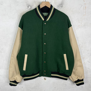 Denim Tears x Stussy Green Varsity Jacket