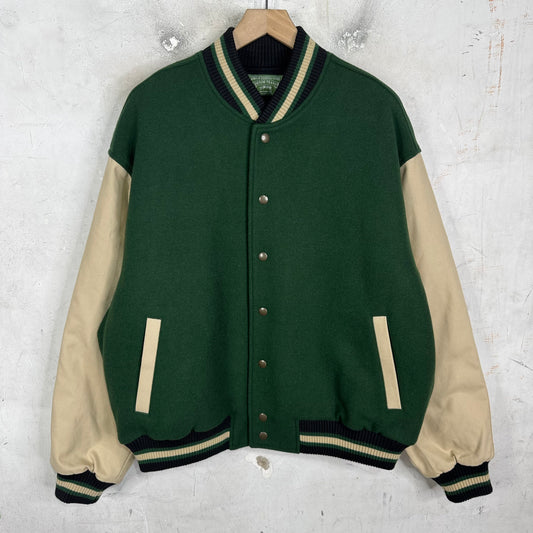 Denim Tears x Stussy Green Varsity Jacket