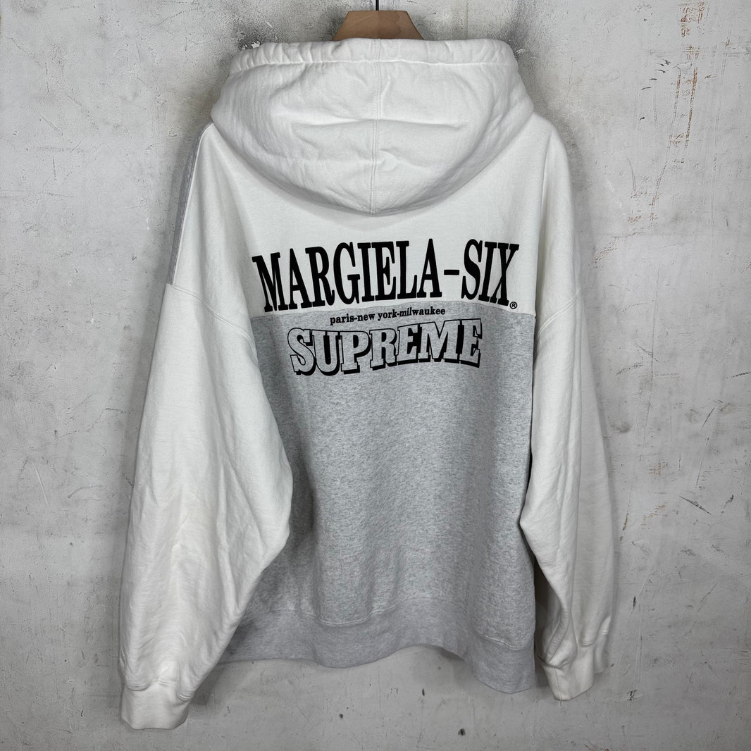 Supreme x MM6 Grey Eagle Zip Hoodie