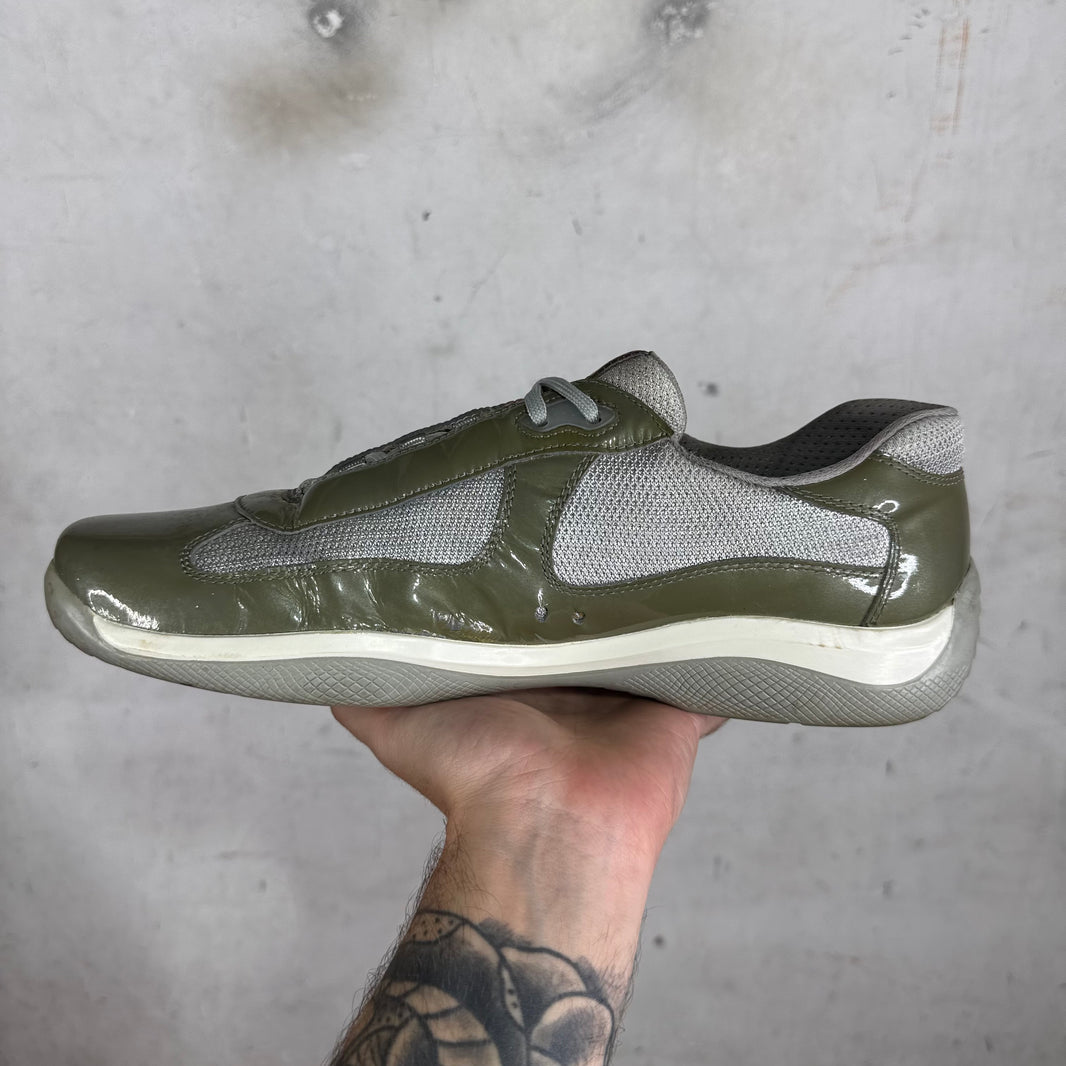 Prada Olive Patent America Cups