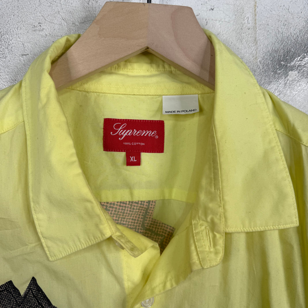 Supreme Nate Lowman Yellow Shirt