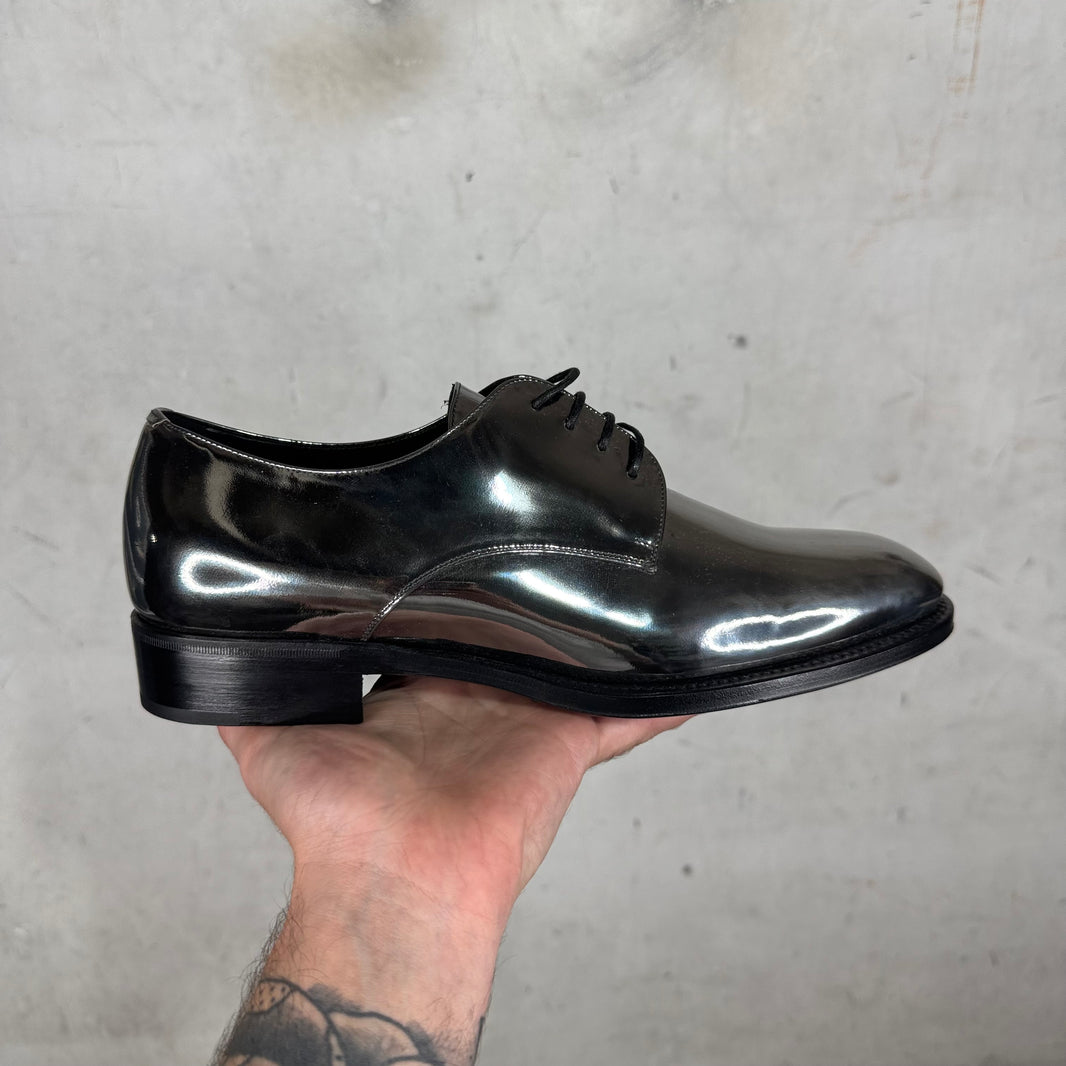 Saint Laurent Foil Metallic Derbys